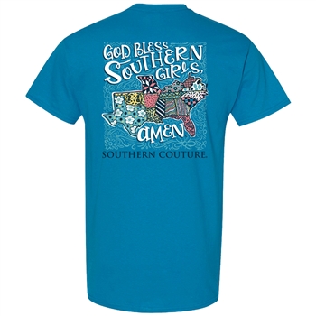 SC Classic God Bless Southern Girls-Sapphire