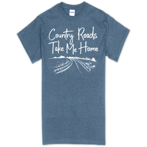 SC Soft Country Roads Front Print - Heather Indigo