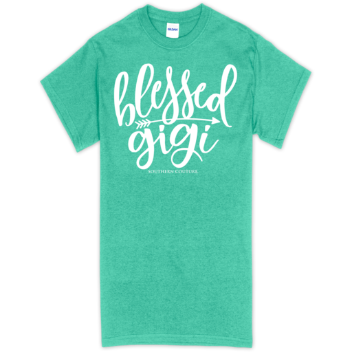 SC Soft Blessed Gigi Front Print-Heather Seafoam