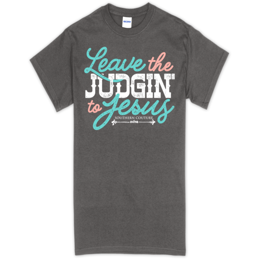 SC Soft Judgin' to Jesus front print-Charcoal