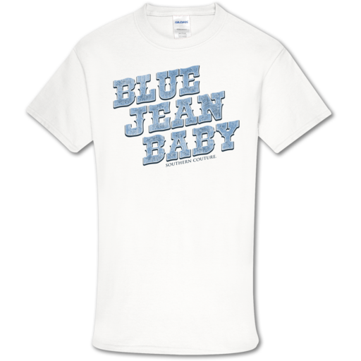 SC Soft Blue Jean Baby front print-White