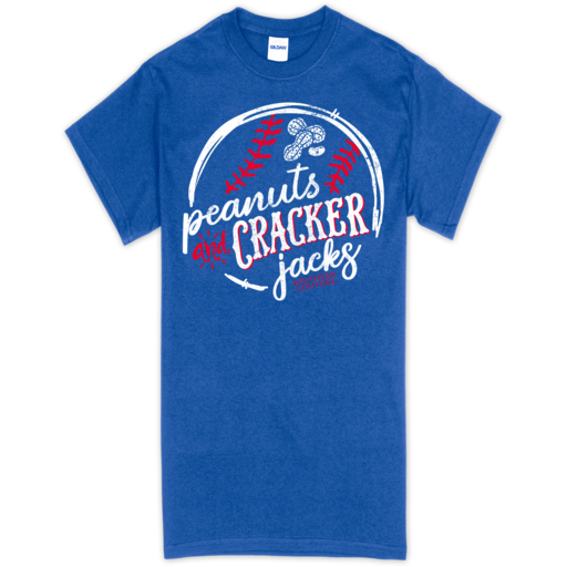 SC Soft Peanuts & Crackerjacks front print-Royal