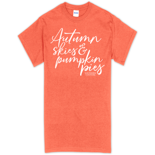SC Soft Autumn Skies front print-Heather Orange