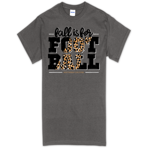 SC Soft Fall is For Football front print-Charcoal