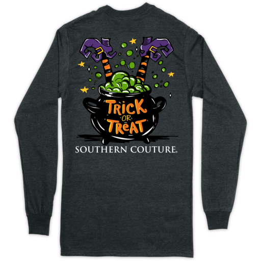 SC Classic Trick or Treat on Long Sleeve-Dark Heather