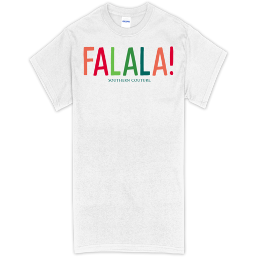 SC Soft Fa La La front print-White