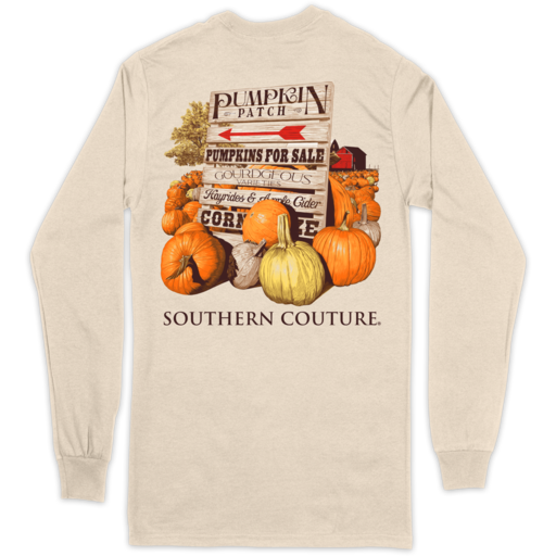 SC Classic Pumpkin Patch on Long Sleeve-Natural