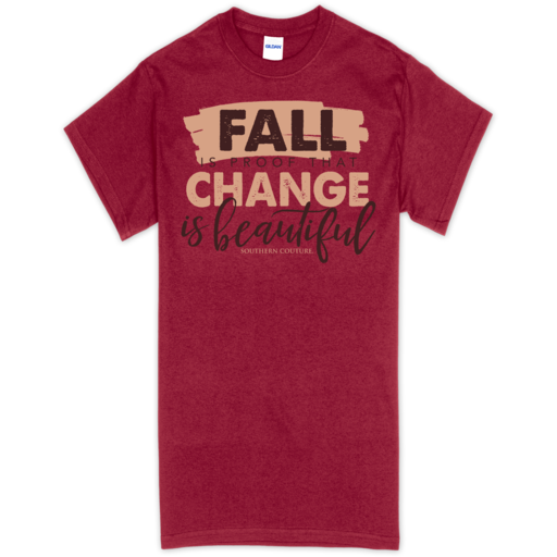 SC Soft Fall Is Proof front print-Cardinal Red