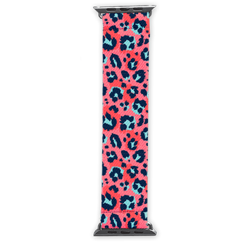 SC Cloth Watch Band-Coral Leopard