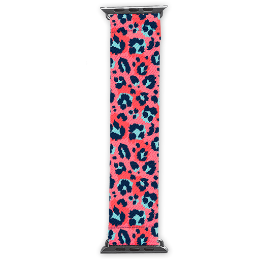 SC Cloth Watch Band-Coral Leopard