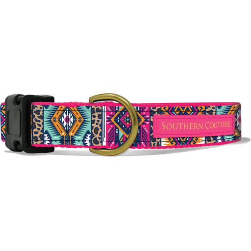 SC Dog Collar Leopard Aztec