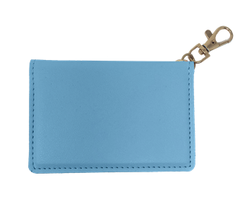 SC Faux Leather ID Wallet-Baby Blue