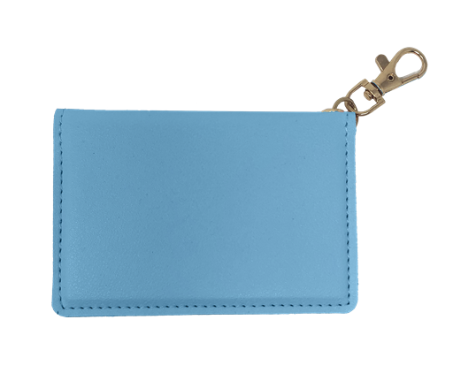 SC Faux Leather ID Wallet-Baby Blue
