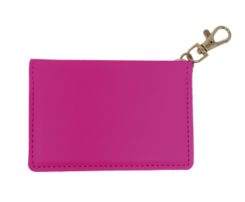 SC Faux Leather ID Wallet-Hot Pink