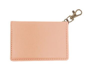 SC Faux Leather ID Wallet-Peach