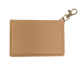 SC Faux Leather ID Wallet-Tan