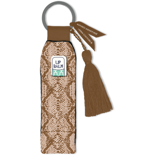 SC Brown Snakeskin Key Chain