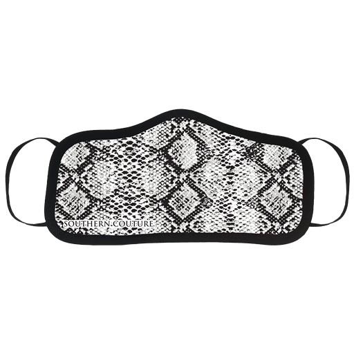 SC Personal Protective Mask-B/W Snakeskin