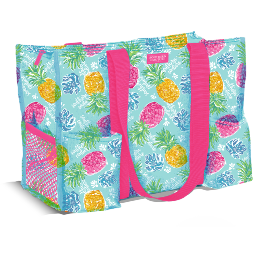 SC Pocket Tote Bag-Tropical Pineapple