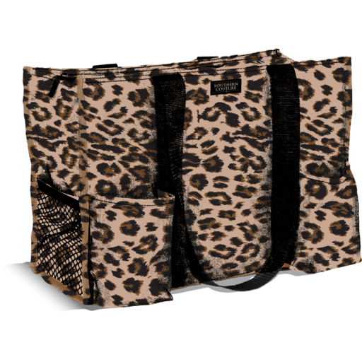 SC Pocket Tote Bag-Solid Leopard