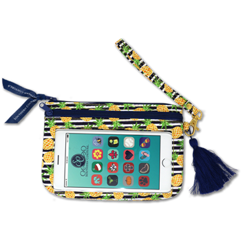 SC Pineapples Phone Wristlet