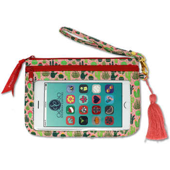 SC Cactus Phone Wristlet