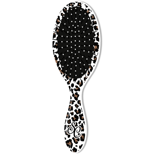 SC Round Brush White Leopard