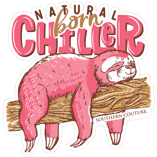 SC Natural Born Chiller Sticker - 12 pack