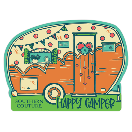 SC Happy Camper Sticker - 24 pack