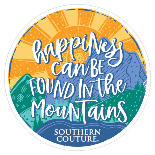 SC Happiness in Mountains Sticker - 24 pack