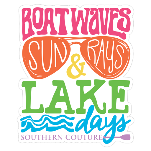 SC Boatwaves Lake Days Sticker-pack of 12