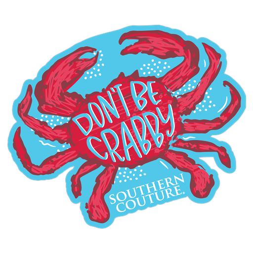 SC Don't Be Crabby Sticker-pack of 12