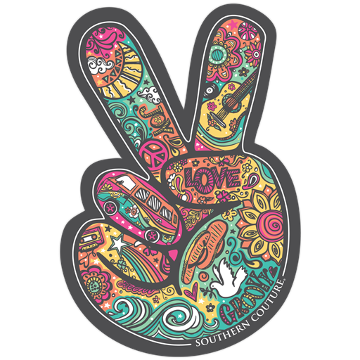 SC Peace Out Sticker - 12 pack