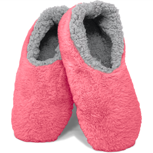 SC Coral Fuzzy Slippers with Grips