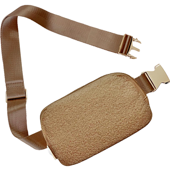 SC Plush Cross Body Bag - Natural