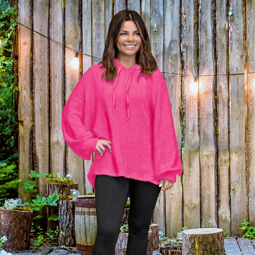 SC Comfy Light Hoodie-Hot Pink