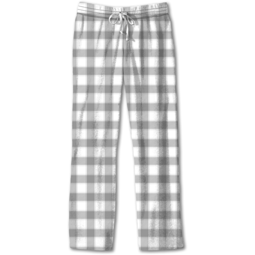 SC Lounge Pants-Grey/White Plaid