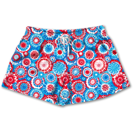 SC Lounge Shorts-Patriotic Tie Dye