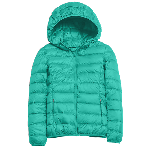 SC Packable Lightweight Puffer Jacket-Turquoise