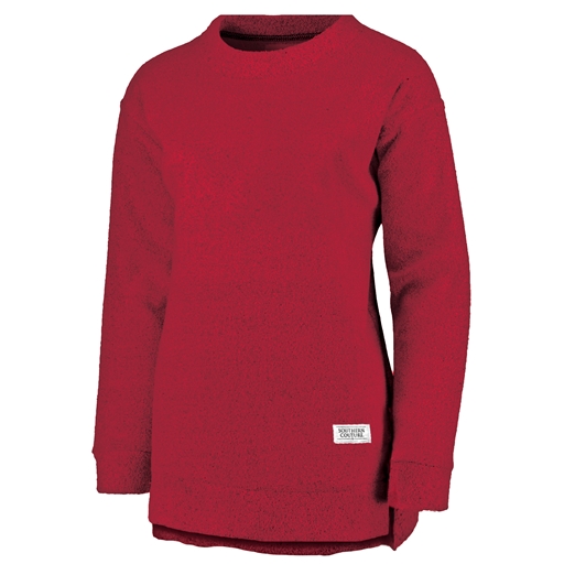 SC Yarn Dyed Mingled Sweatshirt-Red