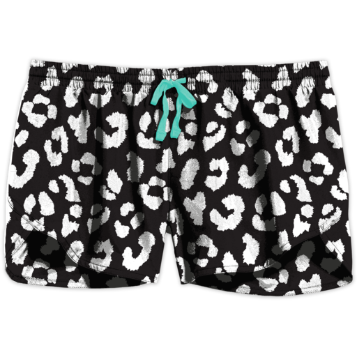 SC Southern Shorts-Black/White Leopard