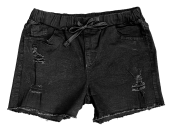 SC Cut Off Shorts-Black