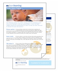 <span style="font-weight: bold;"><br><br>30339   Born Learning  Parent Tools - Family History Projects </span>  <br><ul>
