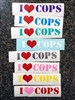 I Love Cops Decal
