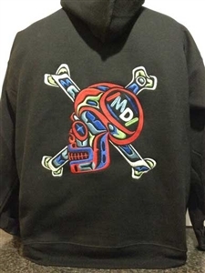 IMDI Skull Embroidered Hoodie