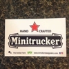 Minitrucker Handcrafted Sticker