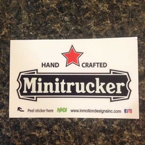 Minitrucker Handcrafted Sticker