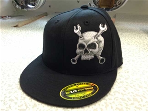 Skull Mechanic Embroiderd Hat
