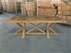 British Gardens FSC Recycled Teak Trestle Table No.1 - 87"x41" (Indoor Style)