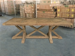 British Gardens FSC Recycled Teak Trestle Table No.1 - 87"x41"